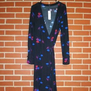 Ann Taylor Wrap Tie Dress Size 14